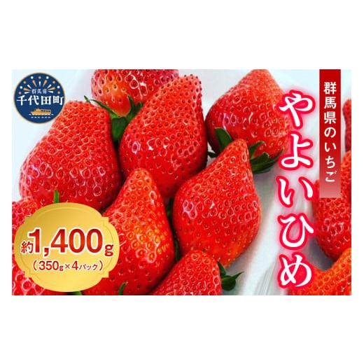 ふるさと納税 群馬県 千代田町 《先行予約》5月より順次発送※ いちご「 やよいひめ 」約350g×4パック 群馬県 千代田町 大粒 完熟収穫 大容量 とれたて 新鮮 …