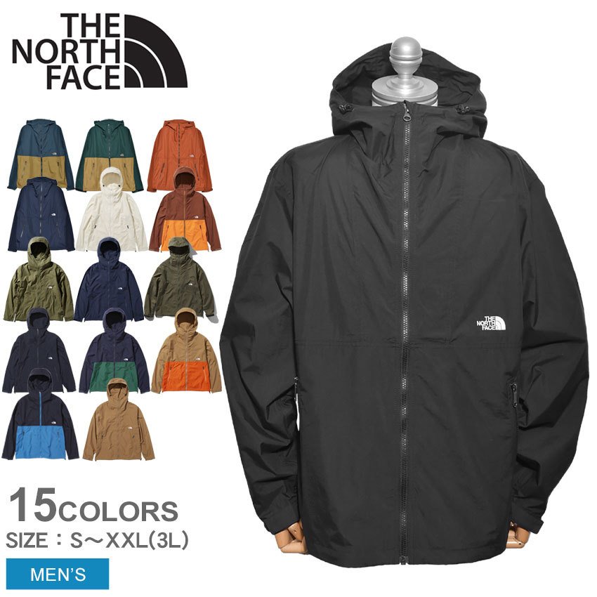 ザ ノースフェイス ジャケット メンズ コンパクト ジャケット THE NORTH FACE NP71830 ブラック 黒 ホワイト 白 ノースフェース  通販 LINEポイント最大0.5%GET | LINEショッピング