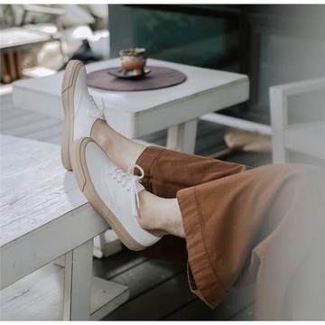 春夏透氣簡約休閑百搭小白鞋平底板鞋厚底手工鞋子男女戶外帆布鞋