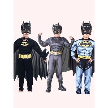 兒童表演道具服裝男孩蝙蝠俠肌肉服吸血鬼披風萬圣節角色扮演服