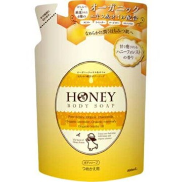 日本  第一石鹼  蜂蜜保濕沐浴乳 - 補充包 400ml