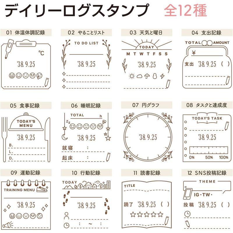 シャチハタ デイリーログスタンプ 本体 マスター部 05 食事記録 GDL-2727 H-05