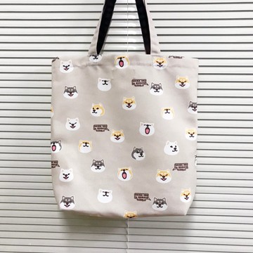 倉屋新品 柴犬 滌綸帆布袋 防水