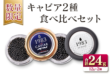 ≪数量限定≫キャビア2種食べ比べセット合計24g(12g×2個)　魚　魚介 GD2-22