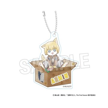 《進擊的巨人》調查兵團貓咪 名字壓克力鑰匙圈 亞妮