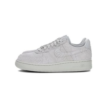 Nike W Air Force 1 07 Prm+ 女鞋 灰白色 壓紋 星星 麂皮 運動 休閒鞋 IO1259-002
