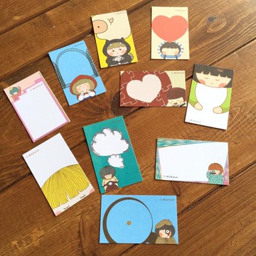 《藝之魚》寫寫字小卡(栗子妹系列) 名片小卡 祝福小卡--O0002