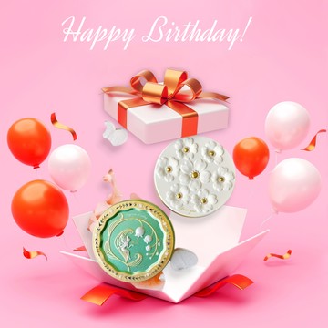 預購｜🎁經典生日禮 I 【JAMES KOBE】櫻桃花餅乾禮盒《完美禮品本舖》