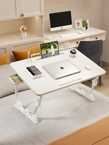 床上桌可升降 床上用小桌子折疊書桌電腦桌家用懶人宿舍多功能學習桌飄窗置物桌 摺疊桌 居家用品