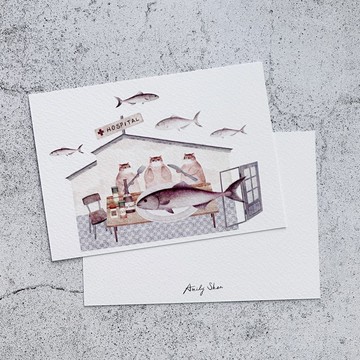 【貓病院】 明信片 |柔軟又毛茸茸的小日子系列