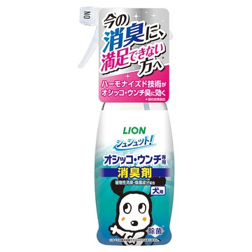 LION 獅王 寵物廁 99.9%異味消臭噴物劑 犬用 植物性消除菌成份 寵物舔到也安全  300ml  1瓶