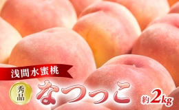 2024年発送 先行予約 浅間水蜜桃 みつおかの もも なつっこ 秀品 約2kg 5～9玉