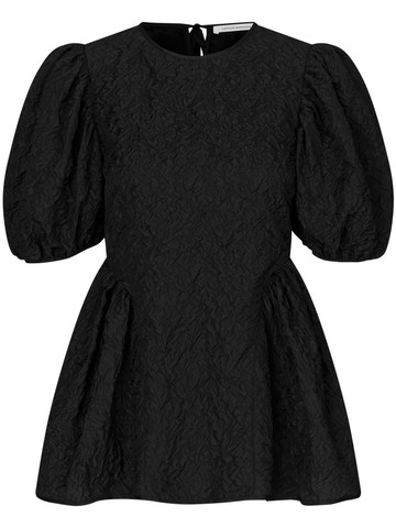 Cecilie Bahnsen - Ubah matelassé-effect blouse - women - Cupro/Polyester/Polyamide/Polyester - 8 - Black
