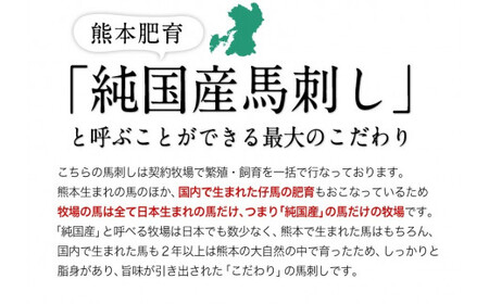 馬刺し 上赤身 ブロック 国産 熊本肥育 冷凍 生食用 たれ付き(100g×2)＋たてがみセット(50g×1) 肉 期間限定 絶品 牛肉よりヘルシー 馬肉 予約 平成27年28年 農林水産大臣賞受賞 熊本県山江村《90日以内に順次出荷(土日祝除く)》