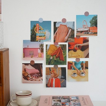 元氣角落 法式復古墻面墻壁裝飾卡片 少女房間臥室背景墻布置墻貼