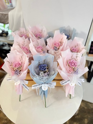 永生花乾燥花 單支花花束