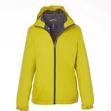 WILDLAND荒野-女輕量天鵝絨防風保暖外套芥末黃