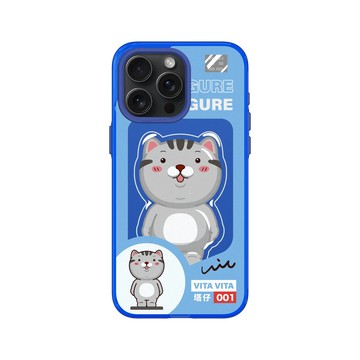 iPhone 15 Pro Max Clear 激光藍 - VITA VITA．塔仔是隻貓 - 還缺這隻大公仔
