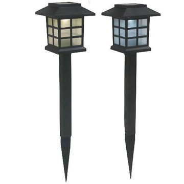 月陽 日式太陽能自動光控LED庭園燈草坪燈插地燈超值2入(JP50252