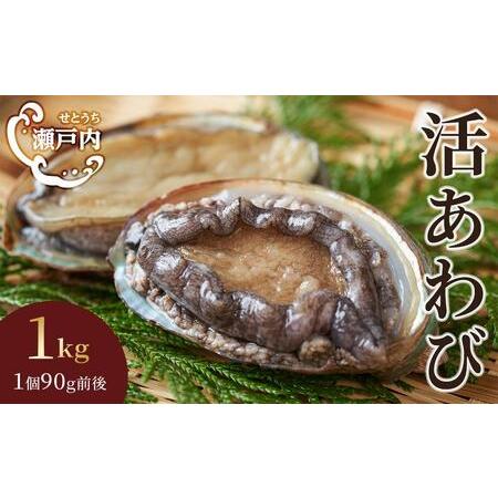 ふるさと納税 瀬戸内あわび（活）1ｋｇ（1個90ｇ前後） 香川県坂出市