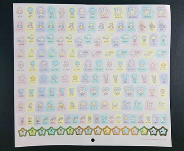 【震撼精品百貨】Little Twin Stars KiKi&LaLa 雙子星小天使 貼紙-糖果 震撼日式精品百貨