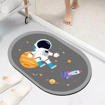 浴室吸水地墊硅藻泥軟墊衛生間門口防滑速干腳墊衛浴廁所門墊地毯