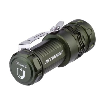 JETbeam RRTO PRO LED 1680流明 200米 磁環四色光源手電筒 白/紅/綠/藍+RGB光 旋轉調節 尾磁