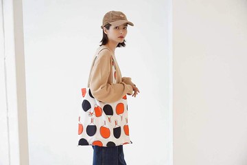 GOC Studio 復古康樂 乒乓球圖案 府綢 手提袋 側背包 Tote Bag