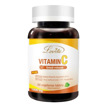 Lovita愛維他 長效緩釋型維他命C素食錠1000mg  60錠/瓶 全素
