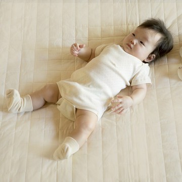 MARURU 日本製 寶寶有機棉包屁衣 洞洞款