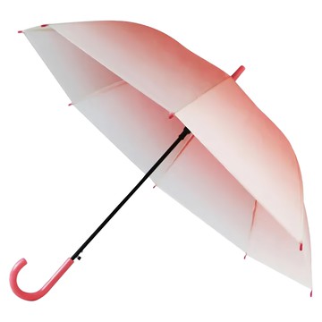 雙龍牌 花漾日系環保自動傘 POE環保傘布 玻璃纖維傘骨 加大傘面 防潑水 防風  粉色