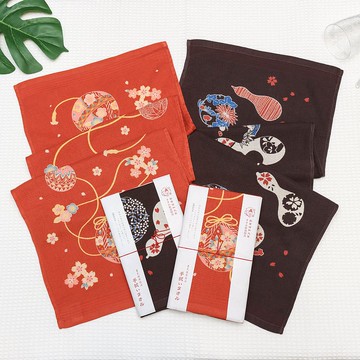 今治著色拔染毛巾-手毬/葫蘆