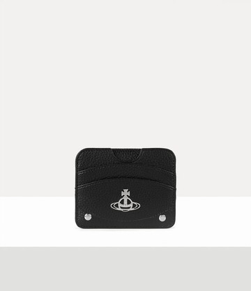 Vivienne Westwood Half Moon Card Holder Pu Grain Black One Size Unisex