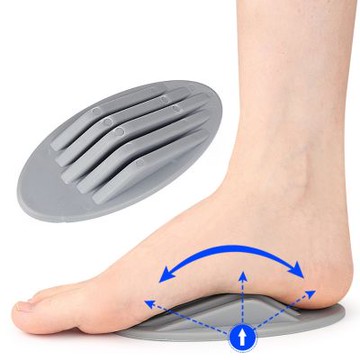 大友los2166口ABS瑜伽足弓墊扁平足弓支撐腳心墊瑜伽運動腳底按減震足弓墊