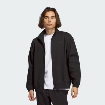 ADIDAS 愛迪達 SUPERFIRE TK JK 運動外套 男女 薄外套 夾克 三線 休閒 黑-IY1630