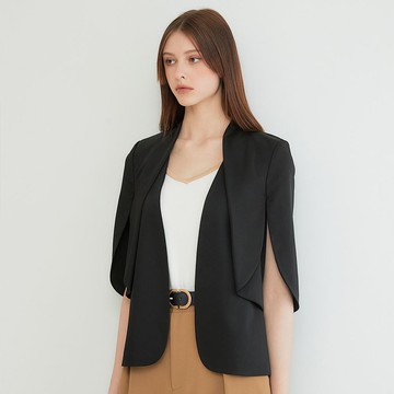 OUWEY歐薇 都會儷人披肩式西裝外套(黑色；S-L)3232164737