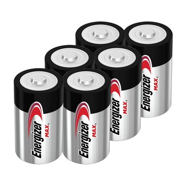 Energizer 持久型1號鹼性電池 (6顆入) 無汞