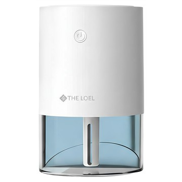 THE LOEL 加濕器 HF-01 型號 350mL 大容量 靜音呵護 溫馨夜燈  七彩夜燈斜角 白色