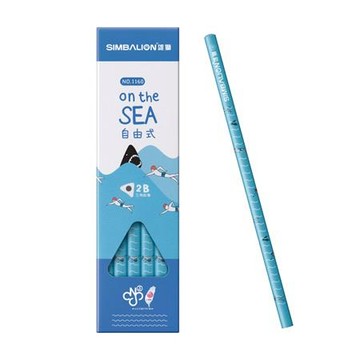 雄獅SIMBALION三角塗頭鉛筆/自由式/1160-2B/12支
