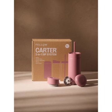 Fellow Carter 保溫杯 三蓋禮盒裝陶瓷內膽涂層不銹鋼隨行密封杯