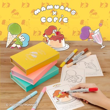 酷筆客Copic x Mamuang 三代麥克筆(4入)-草莓奶昔