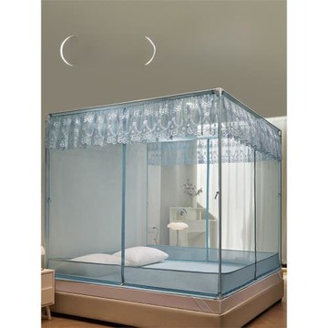 兒童防摔蚊帳家用2024新款臥室蒙古包1.35米全封閉嬰兒防掉床全底