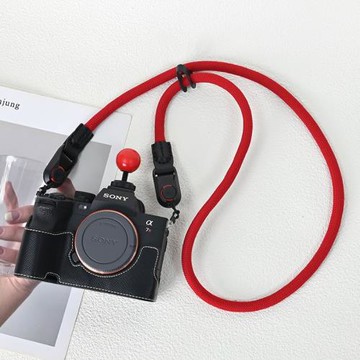 索尼a7m4相機包半套底座簡約A7R4皮套保護套數碼配件微單相機包