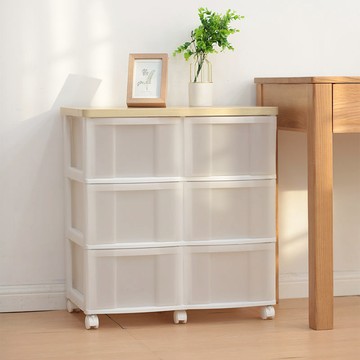 【免運】開立發票 日本愛麗思塑料加厚抽屜式收納櫃臥室櫃子客廳家用儲物箱五斗櫥