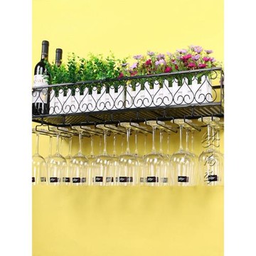 酒杯架懸掛歐式紅酒杯架倒掛創意酒架壁掛廚房鐵藝置物架高腳杯架