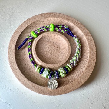 平安繩 國風手繩 巴斯配色福牌款