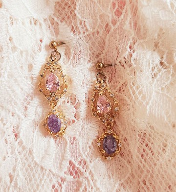 【畢業禮物】【聖誕禮盒】鋯石銅電金耳環(可改耳夾)