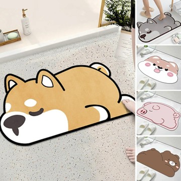 半島良品 動物造型吸水防滑奈米絨軟式仿珪藻土地墊