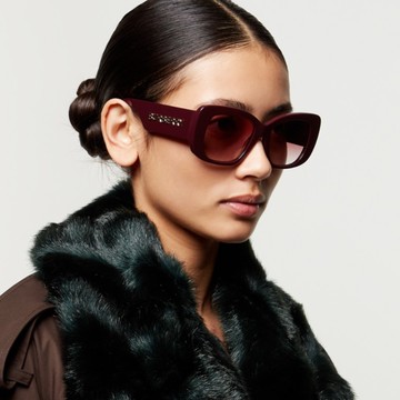 【BURBERRY 巴寶莉】方形膠框太陽眼鏡(BE4410-39798H)