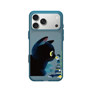 iPhone 17 Pro Max Clear (相機按鈕) 夜幕藍 - Little Oil Art 小油画 - 在你身邊